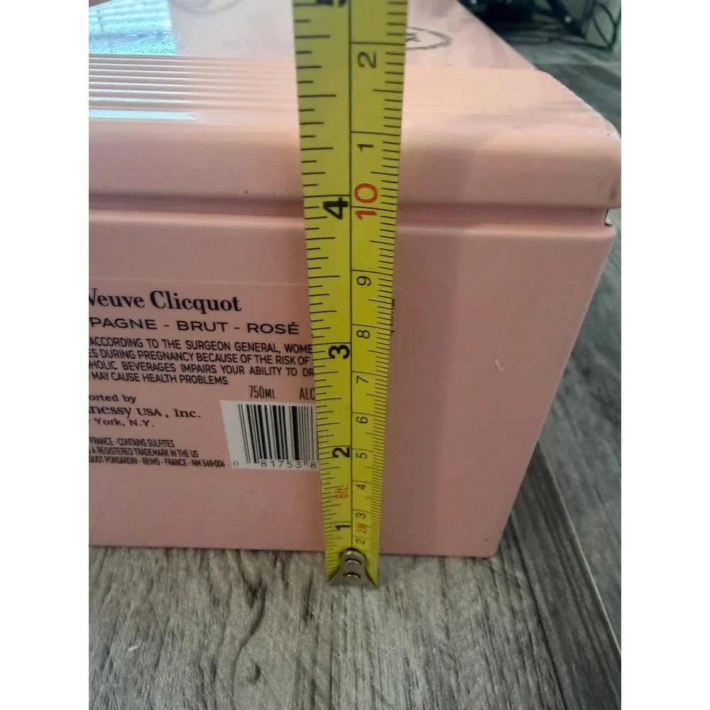 Veuve Clicquot Pink Tin Smeg Refrigerator Champagne Bottle Holder Cooler